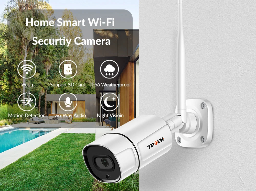 5MP IP Camera Outdoor WiFi Camera Wireless Surveillance 1080P Video Home Security Wi Fi Camara Two-Way Audio CamHi CamHipro Cam
