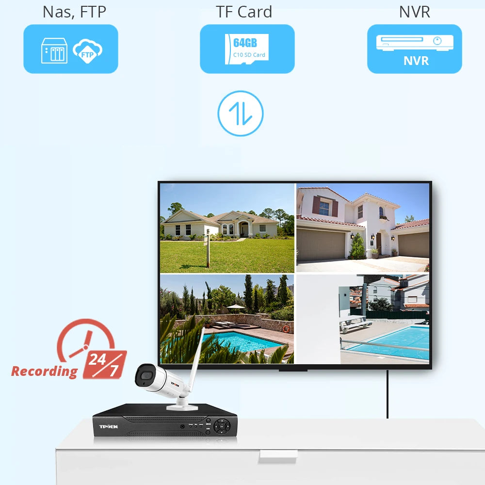 5MP IP Camera Outdoor WiFi Camera Wireless Surveillance 1080P Video Home Security Wi Fi Camara Two-Way Audio CamHi CamHipro Cam