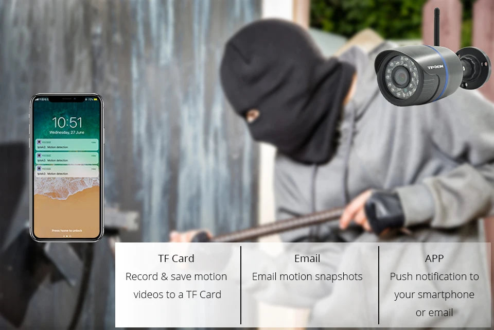 4MP IP Camera WiFi Outdoor Security Camera 1080P Wi Fi Video Surveillance Wireless Wired Wi-Fi CCTV Weatherproof CamHi IP Camara