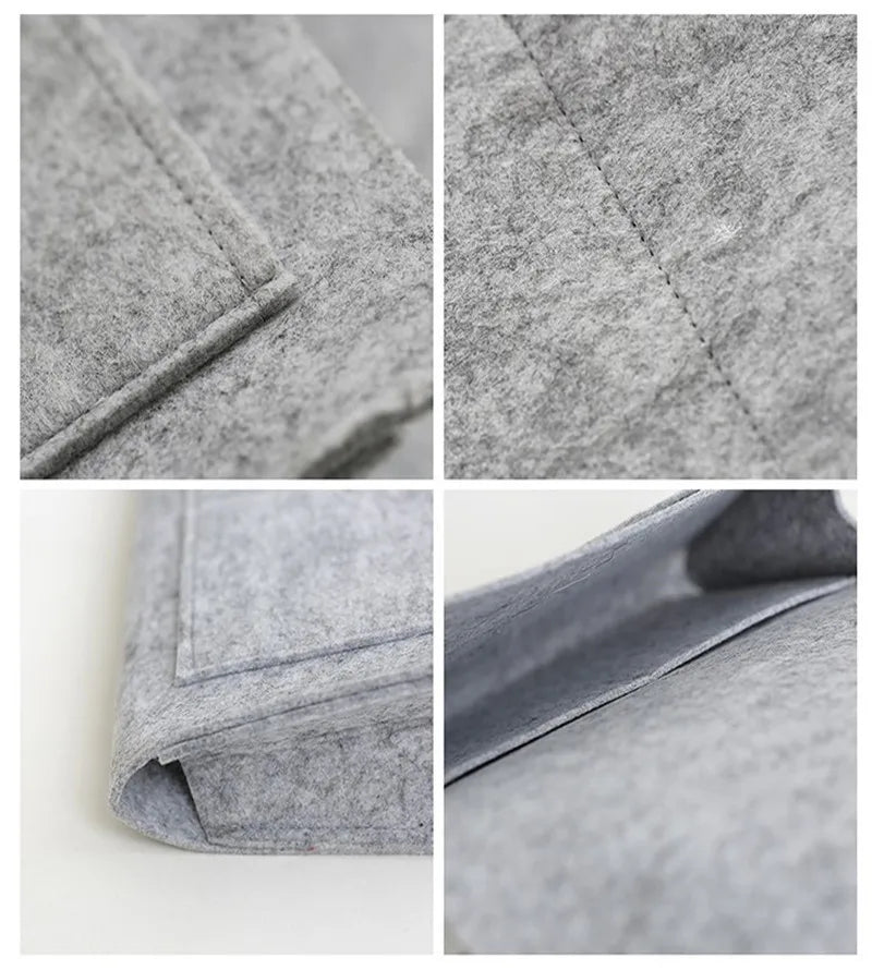 Storage Hang Bag Felt Dormitory Bed Sofa Bedroom Carpet Store Content For CD Magazines, Stationery Pad Mobile Phones Sundries