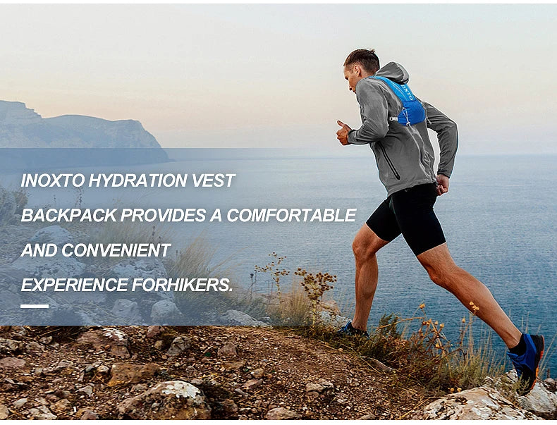 Men's and Women's Outdoor Sports Backpack Marathon Moisturizing Vest, suitable for sharing, cycling, hiking and water sports