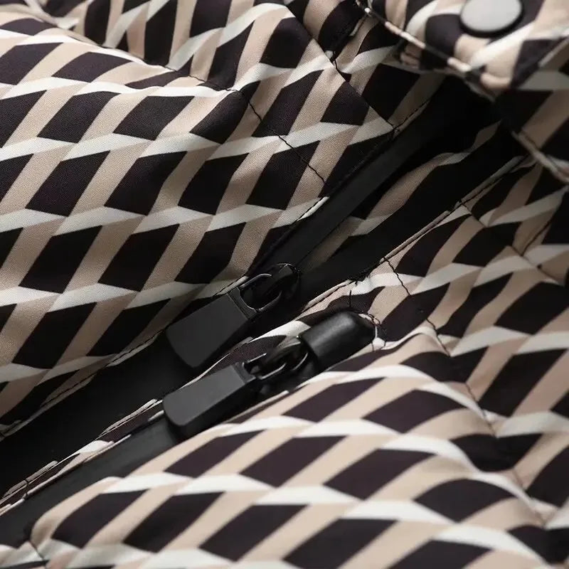 2025 New Women'S Fashion Waist With Belt Hooded Down Cotton Jacket Commuting Warm Windproof Jacket More Comfortable To Wear