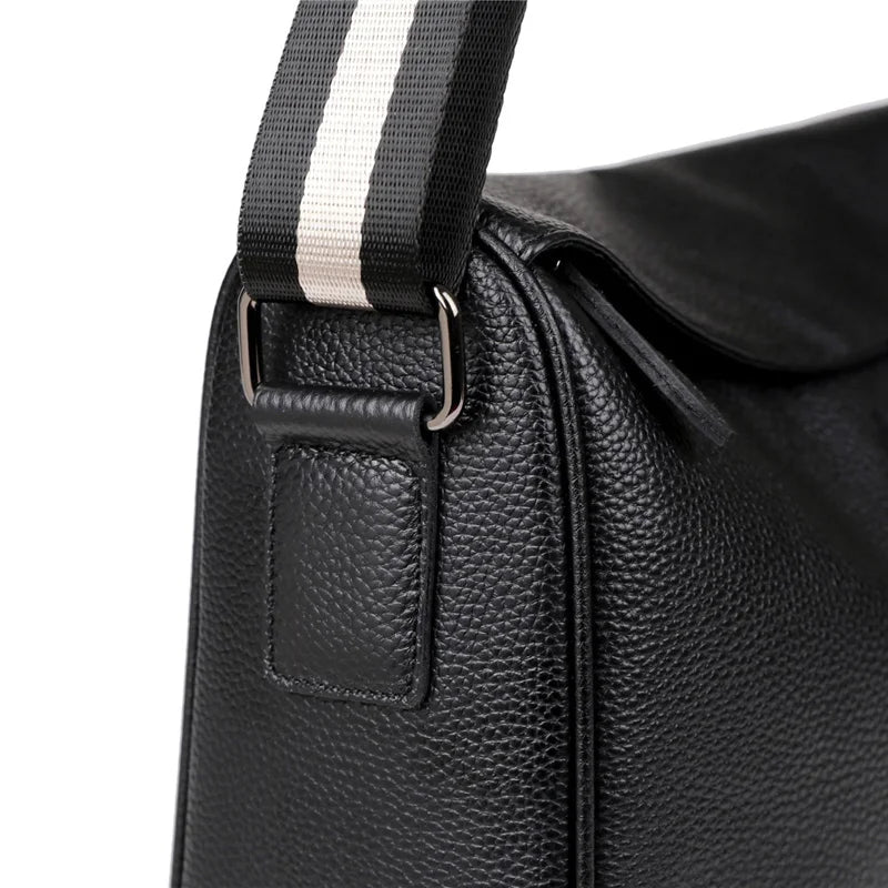 Genuine Leather Women Men Shoulder Bags Cowhide Leather New Design Crossbody Messenger Bags Fashion Style Commuting Sac A Main