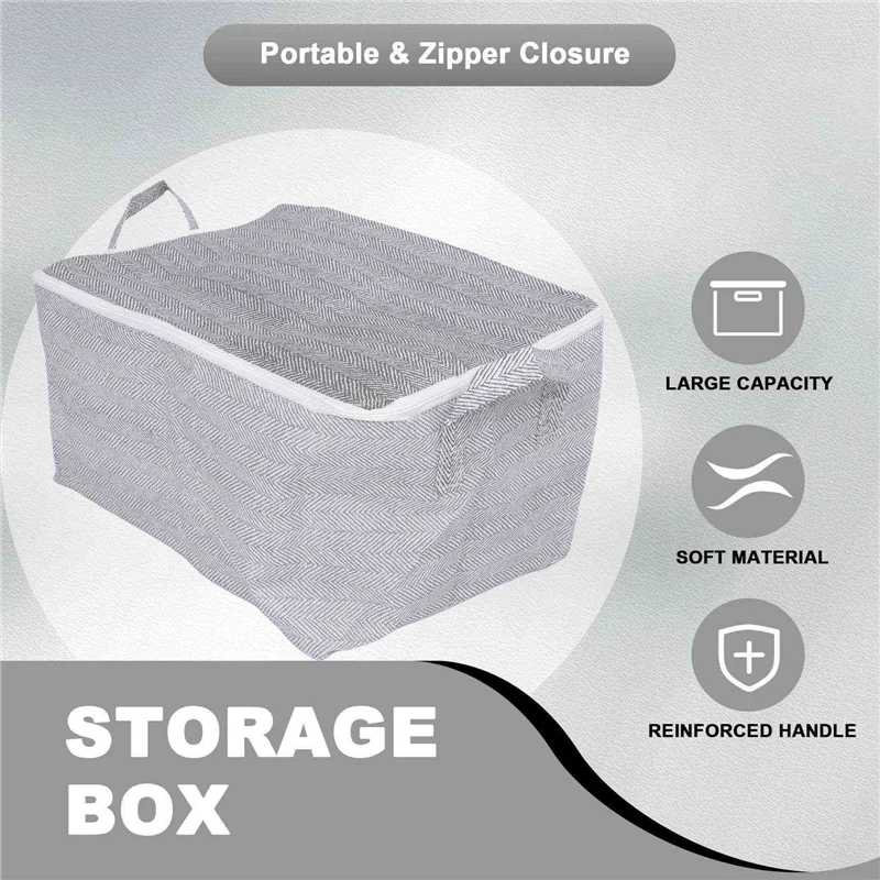 HHO-3X 3-Dimensional Storage Box Household Storage Box With Window Organizer Cloth Folding Large Capacity 30L