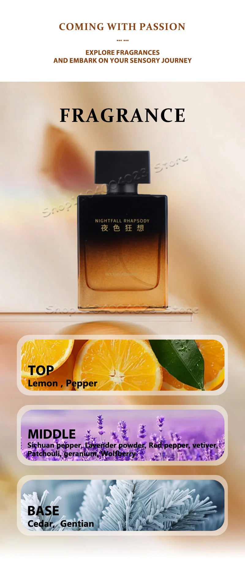 50ML Pheromone Men's Perfume High Quality Woody Scent Emits Charm Enhances Confidence Long-lasting Fragrance Cologne for Men SwiftNest