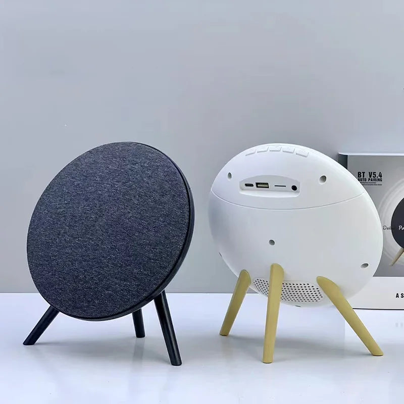 مكبر صوت صغير بتقنية البلوتوث بتصميم UFO BT 5.4 HIFI ستيريو لاسلكي نظام صوت المسرح المنزلي يدعم TWS TF USB AUX FM Play