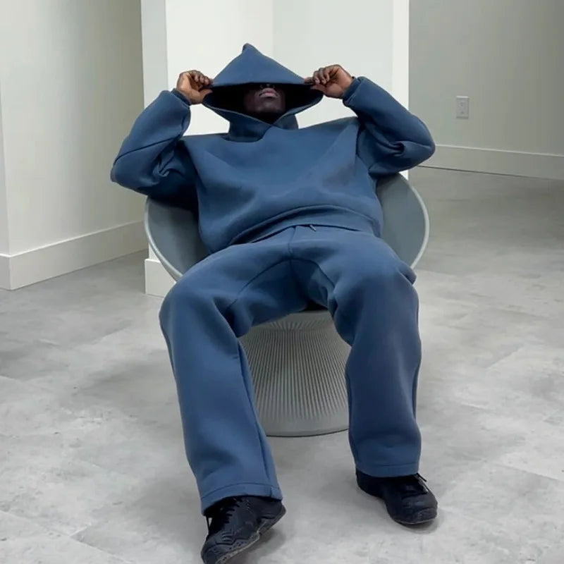 Men's New Sportswear Set | Trendy 2-Piece (Hoodie & Pants) for Outdoor Basketball