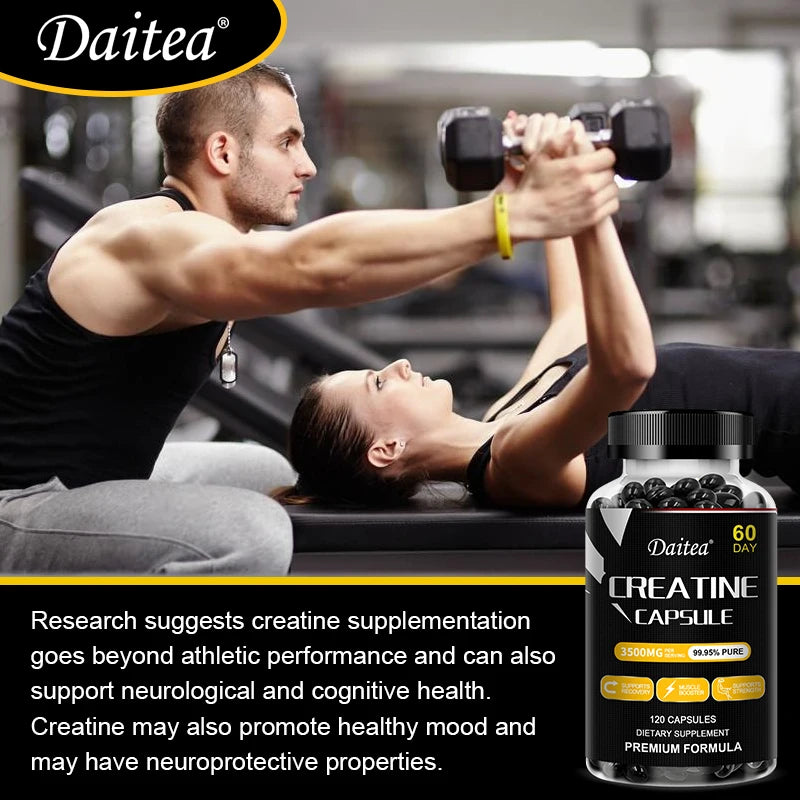 Daitea Muscle Mass Supplement - Capsules / Muscle Growth, Natural Performance and Endurance Desire