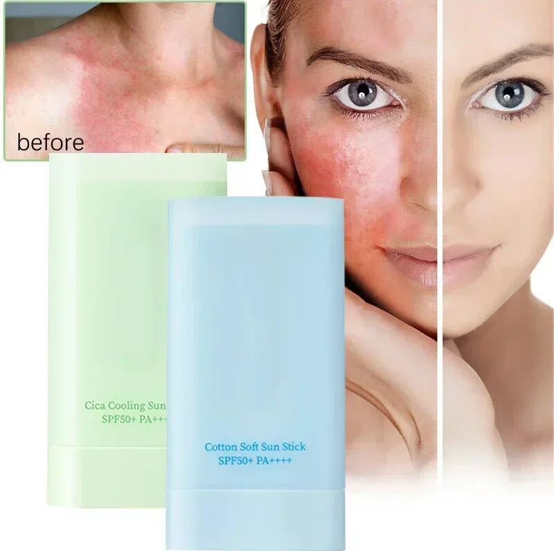 Korea Skin Care Tocobo Cotton Soft Sun Stick SPF 50+ Water Sense Essence Sunscreen Oil Control Refreshing Non-greasy Moisturise