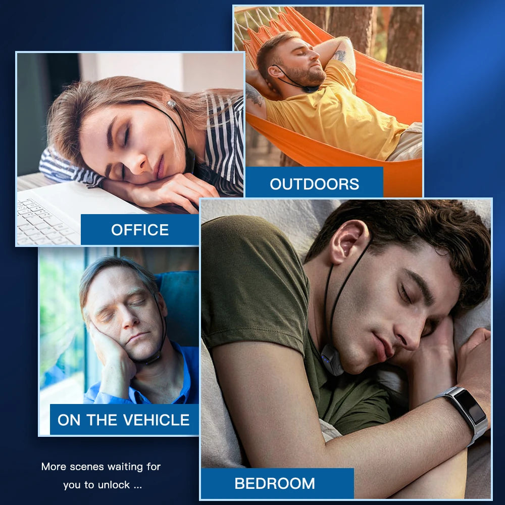 Smart Anti Snoring Device EMS Pulse Stop Snore Portable Comfortable Sleep Well Stop Snore Health Care Sleep Apnea Aid USB