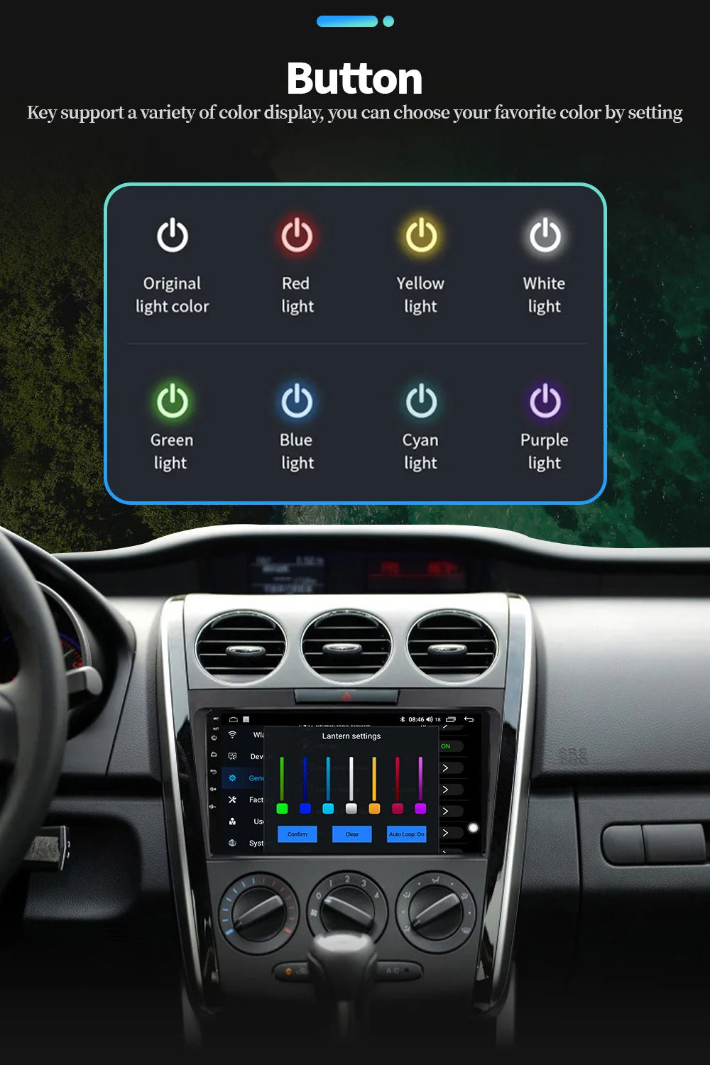 أندرويد 14 لهيونداي روهينز جينيسيس كوبيه 2012 نظام ملاحة متعدد الوسائط لاسلكي كار بلاي شاشة ستيريو راديو السيارة