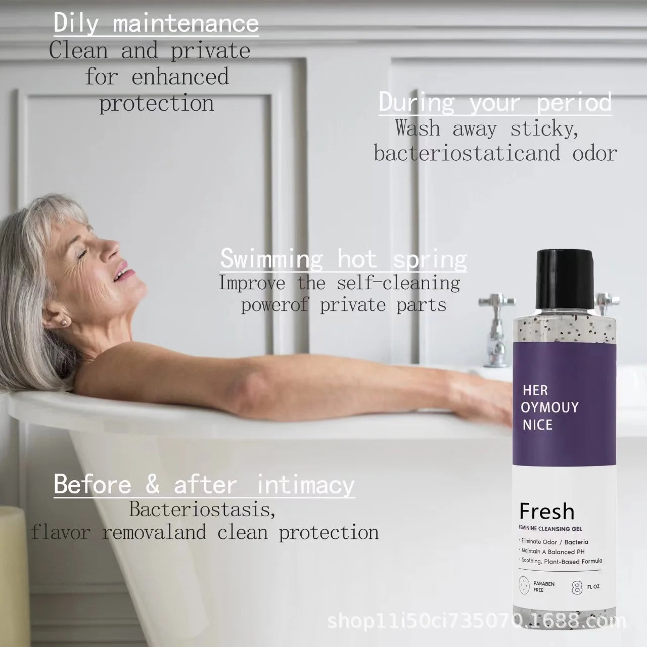RefreshPH Balance Natural Feminine Body Wash Moisturizes and Refreshes Gentle Cleansing Personal Care