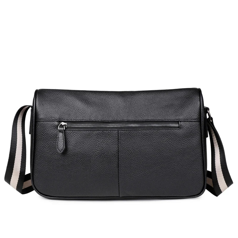 Genuine Leather Women Men Shoulder Bags Cowhide Leather New Design Crossbody Messenger Bags Fashion Style Commuting Sac A Main