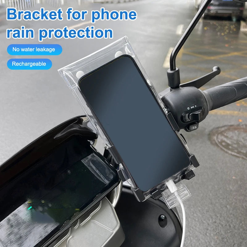 Set of 5 Waterproof Clear Phone Covers Perfect for Biking & Motorcycling With Touchable Screen