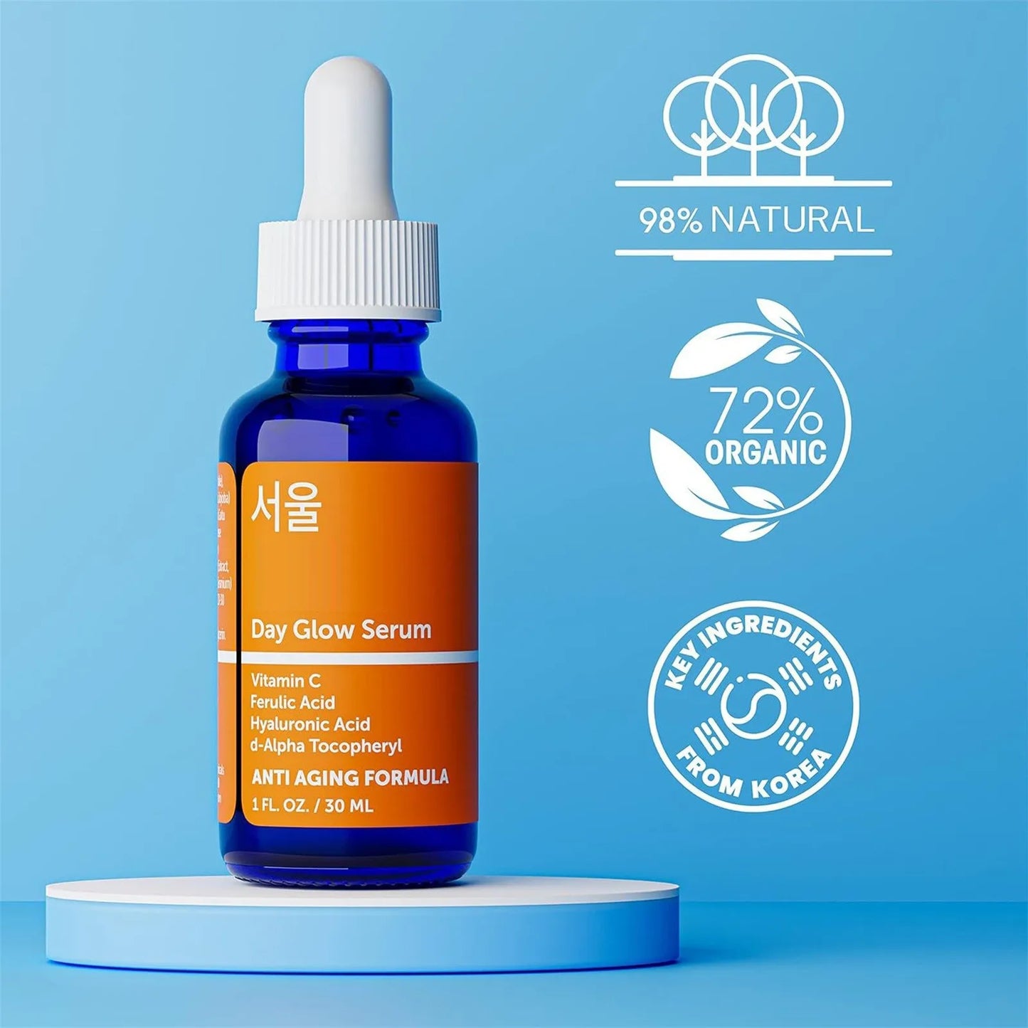 Skin Care 20% V C Hyaluronic  Serum + Ferulic - Potent Aging-.30ml