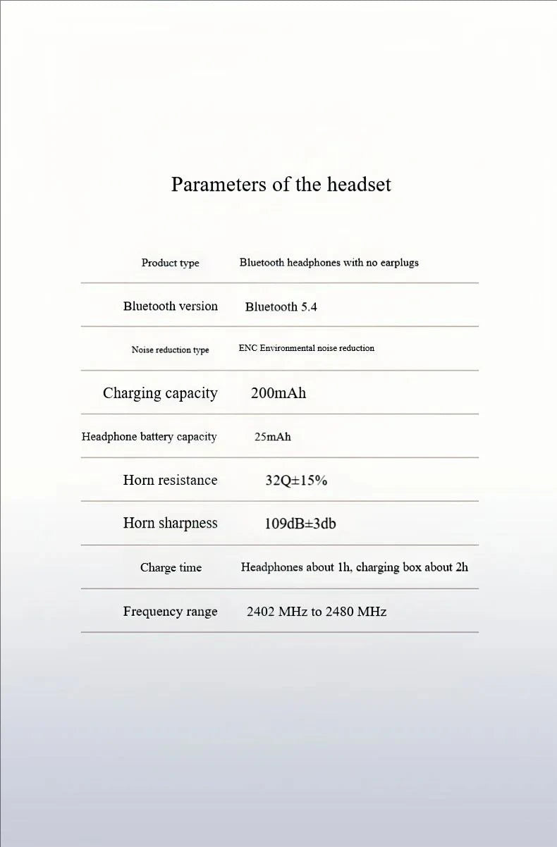 Real-Time Language Translator Headphones Bluetooth Wireless Earphones Sports Noise Reduction Earhooks Headset Smart Touch Screen