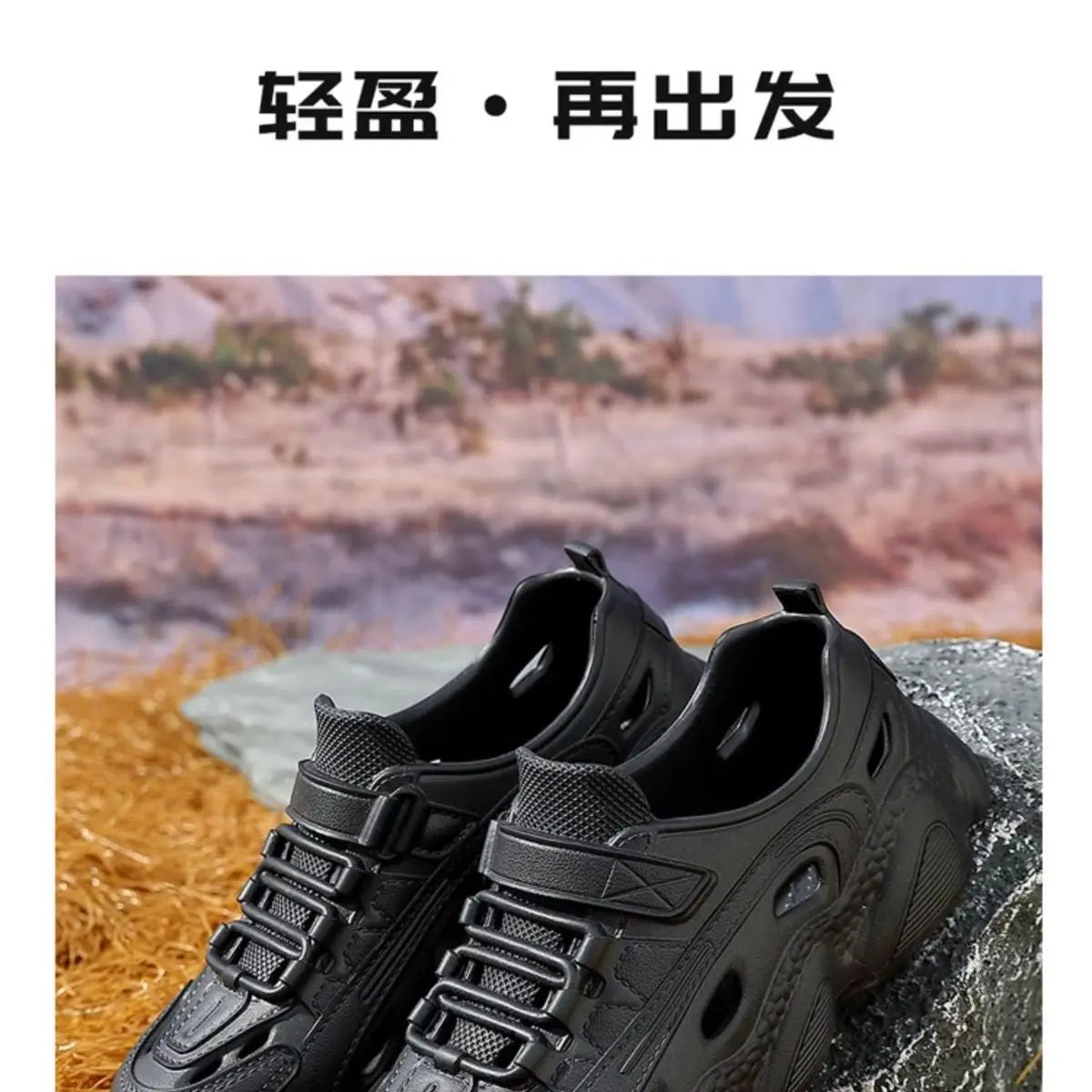 Outdoor Sports Slippers for Men and Women, Thick-Soled Eva Non-Slip Breathable Clogs, Fishing Beach Sandals for Men and Women, Couples