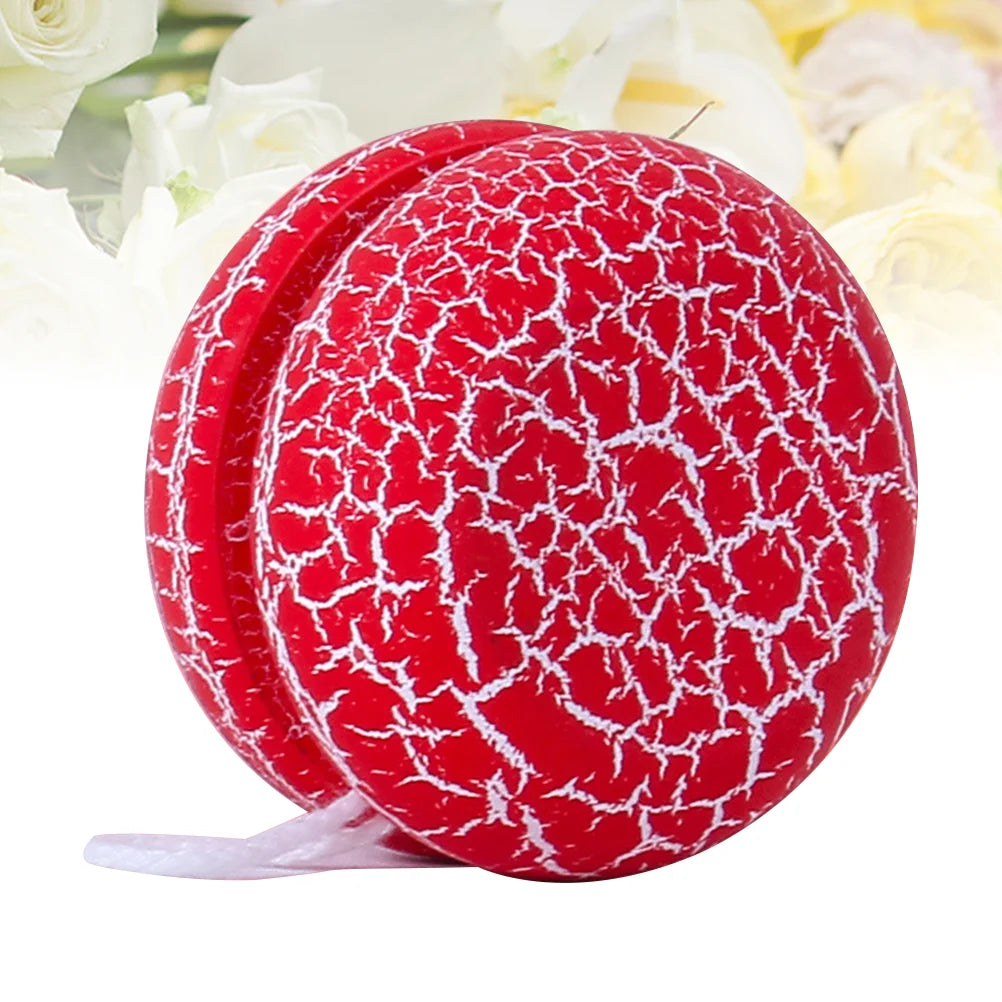 لعبة يويو صينية للأطفال، كرة لعب خارجية، يويو خشبي، رسوم متحركة، سطح ملون، آمن وناعم للأطفال الصغار