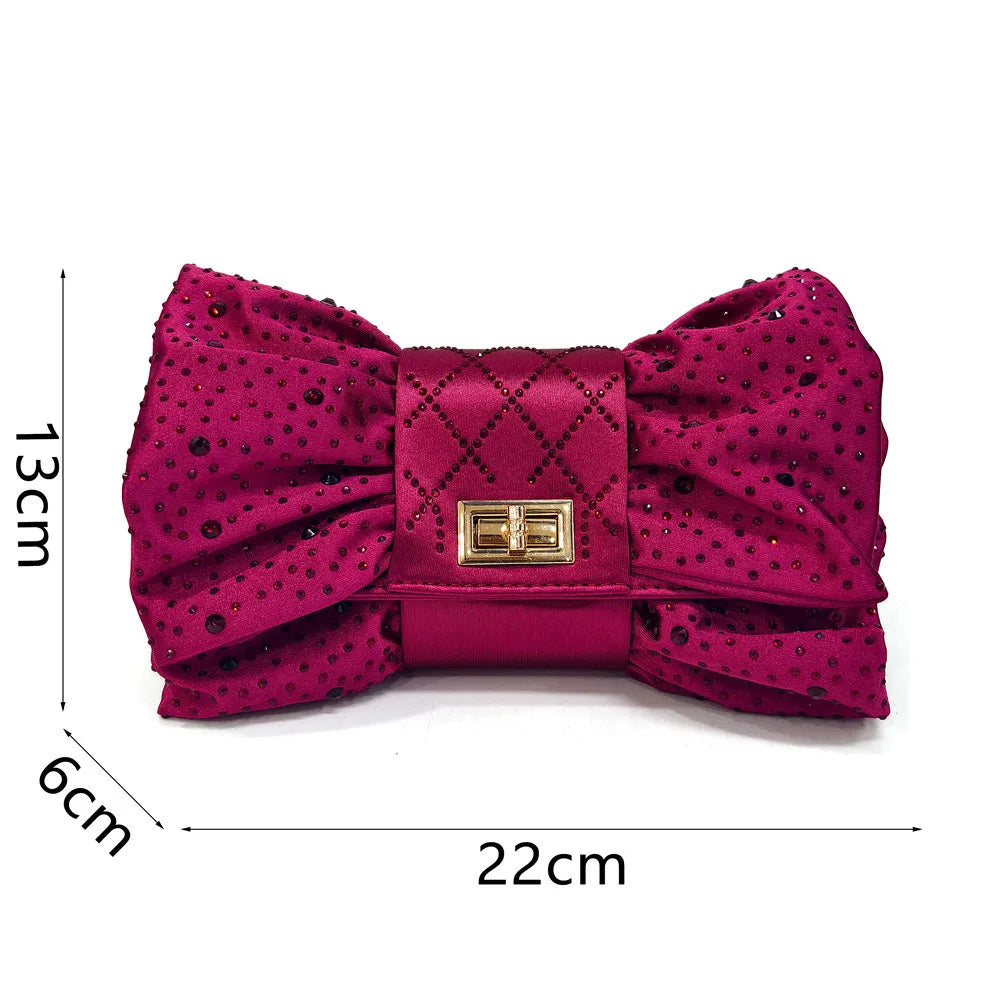 Latest Women Italian Shoes and Matching Bags Decorated with Rhinestone Elegant Pointed Toe Wedding Shoes Bride