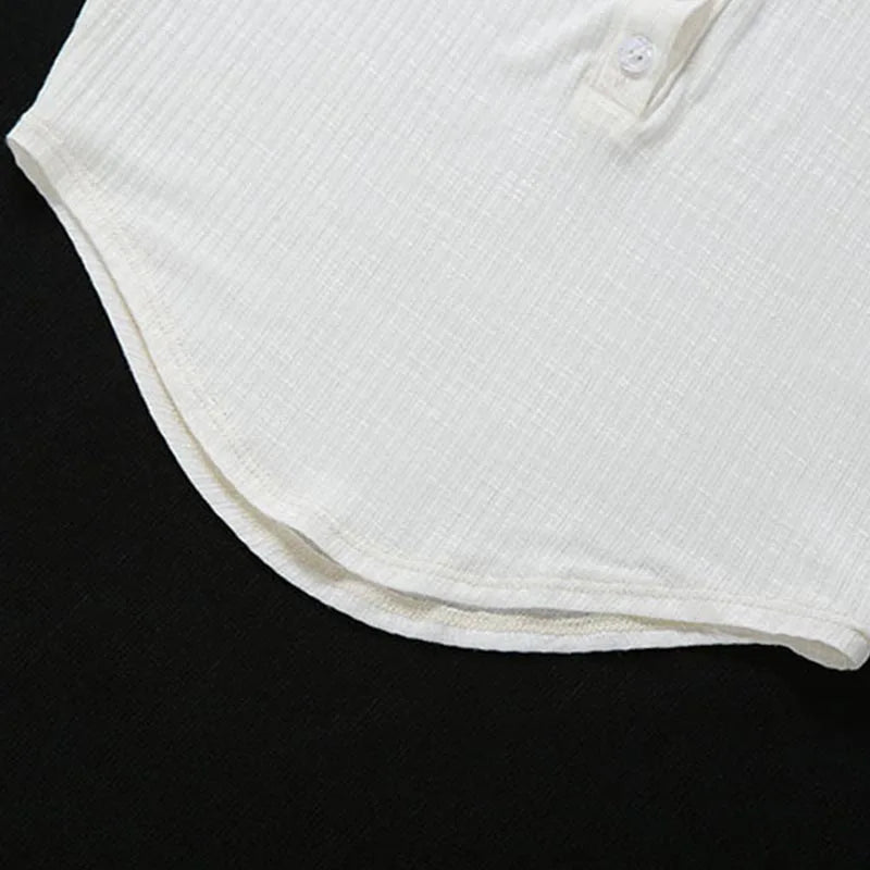 Women Summer Fashion Streetwear Sexy White Transparent Crop Tops Buttons V Neck Short Sleeve Pullover Slim T Shirts Club Party SwiftNest