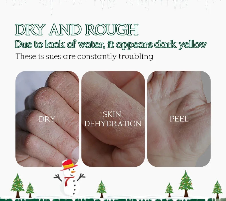 5pcs/Set  Christmas Hand Cream Sets Moisturizing Refreshing Handcream Nourishing Beauty Hands Creams Skin Care Products