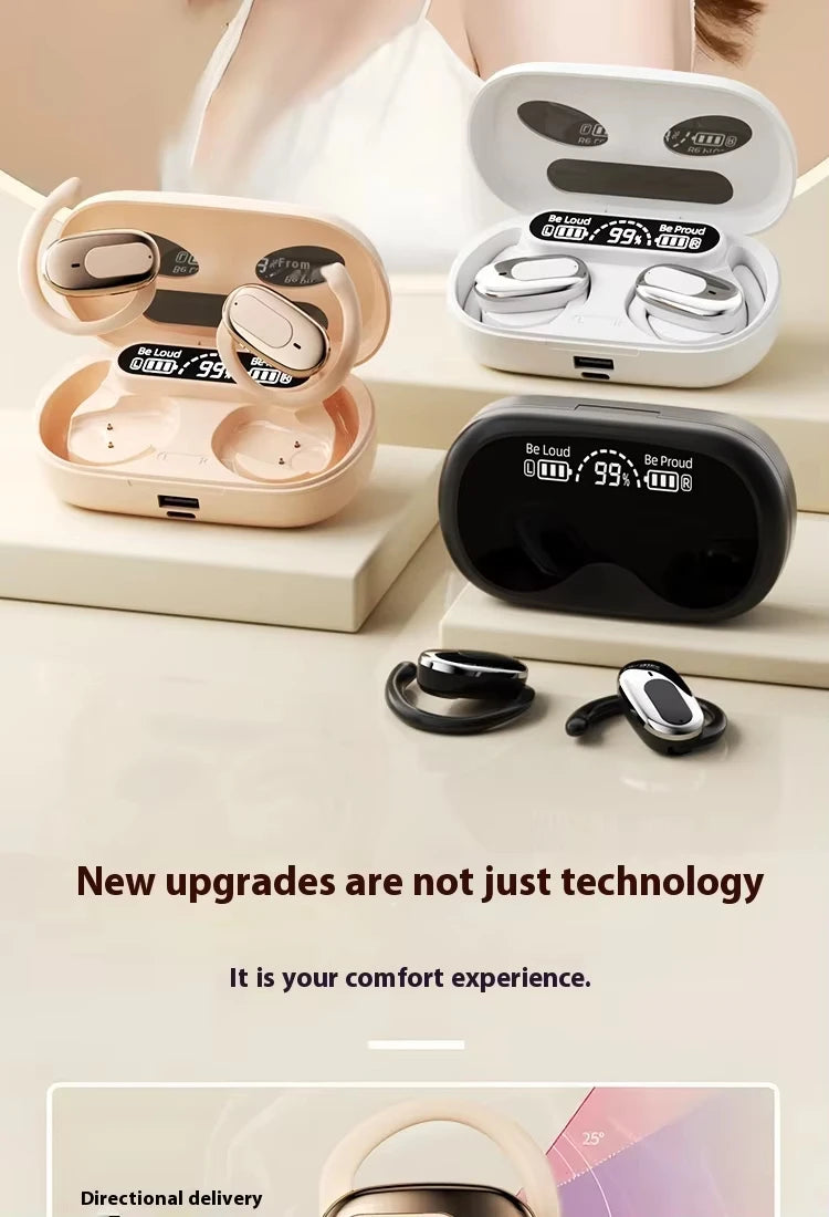 Bluetooth5.4 Sports Headset Wireless Ear-Hanging Headphone Touch With Microphone Game Earphone HD Stereo For smart Phone Headset