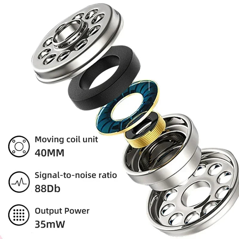 Bluetooth Headset 5.0 Bluetooth Headset Folding Wireless Sports Earphone Gaming Headsets Over-ear Headphones for Android ios