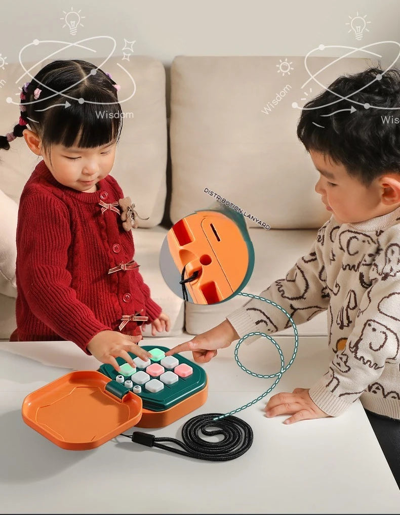 New Kids Electronic Toys Tic Tac Toe Game Noughts and Crosses Game Memory Training Infinite Portable Travel Games for Kids Adult