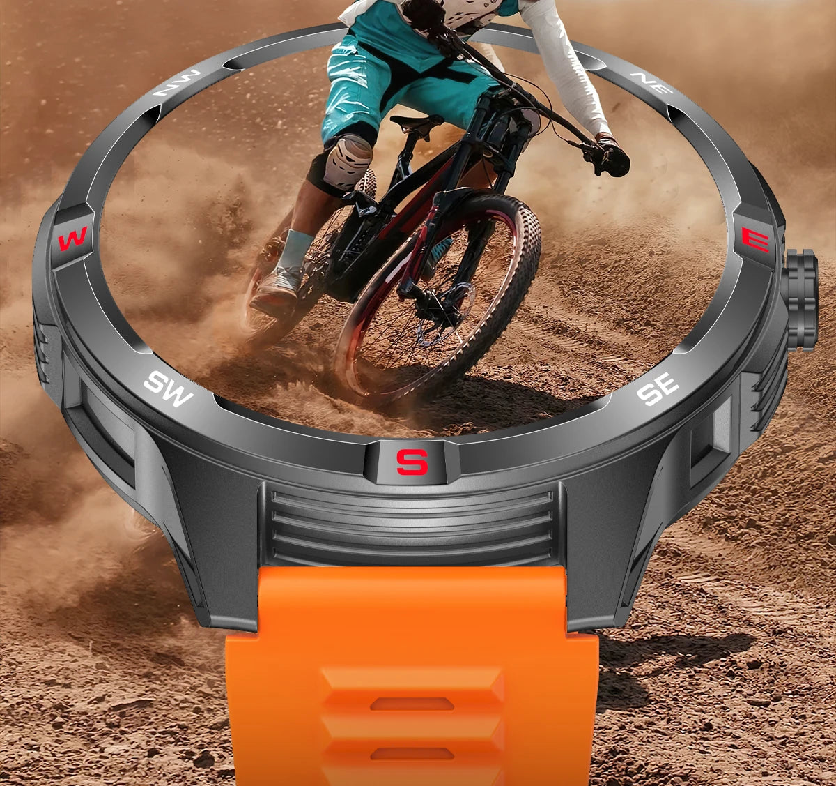 Outdoor Sports Smart Watch Men 1100mAh Large Battery Bluetooth Call 100+ Sports Modes Compass Waterproof Health Sport SmartWatch