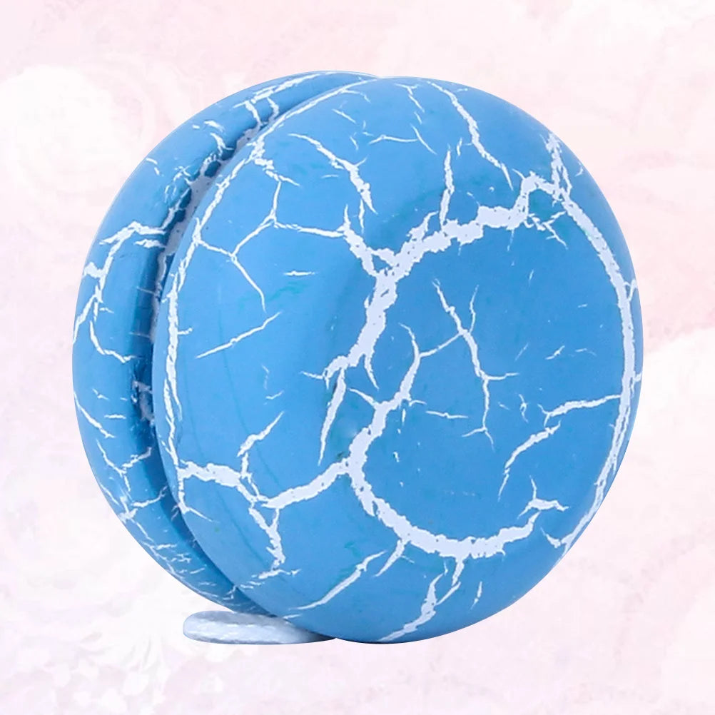 لعبة يويو صينية للأطفال، كرة لعب خارجية، يويو خشبي، رسوم متحركة، سطح ملون، آمن وناعم للأطفال الصغار