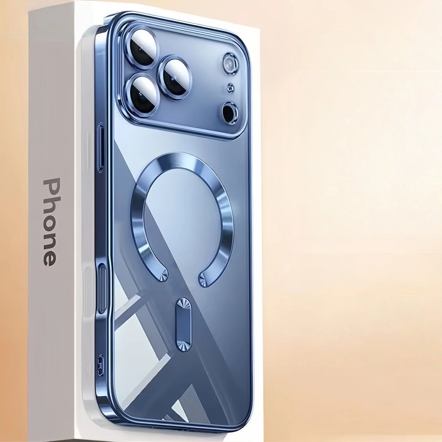 غطاء حماية للكاميرا شفاف فاخر من مادة TPU الناعمة مع جراب مغناطيسي لهاتف iPhone 17Pro Max/17Pro/Air/17