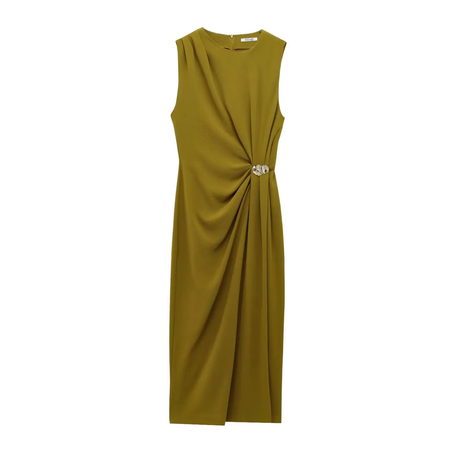 2025 new women's dresses fashionable comfortable pleated decoration Midi dresses