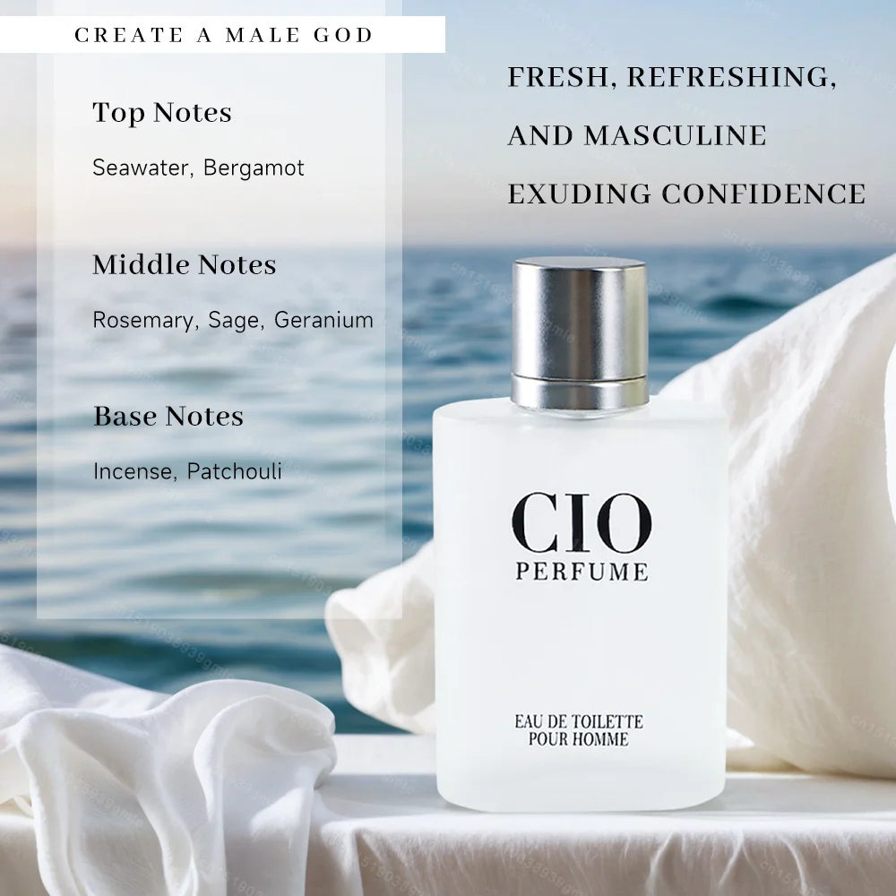 100ml Men's Pheromone Perfumes, Woody Long-Lasting Fragrances Cologne Spray, Charming Elegant Women's Eau De Toilette Cologne