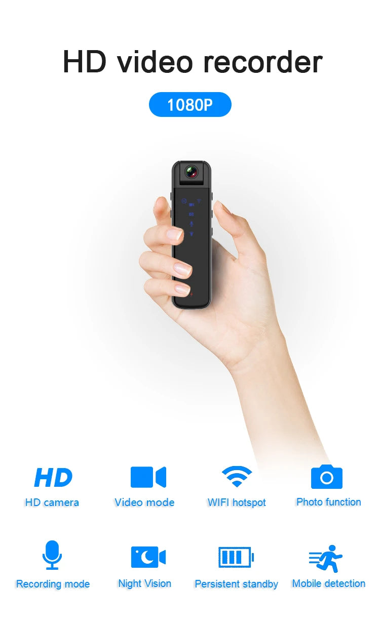 Mini Digital Camera HD 1080P Home Sports DV Magnetic Security-Camera Motion Sensor Small Camcorder Pocket Body Camara