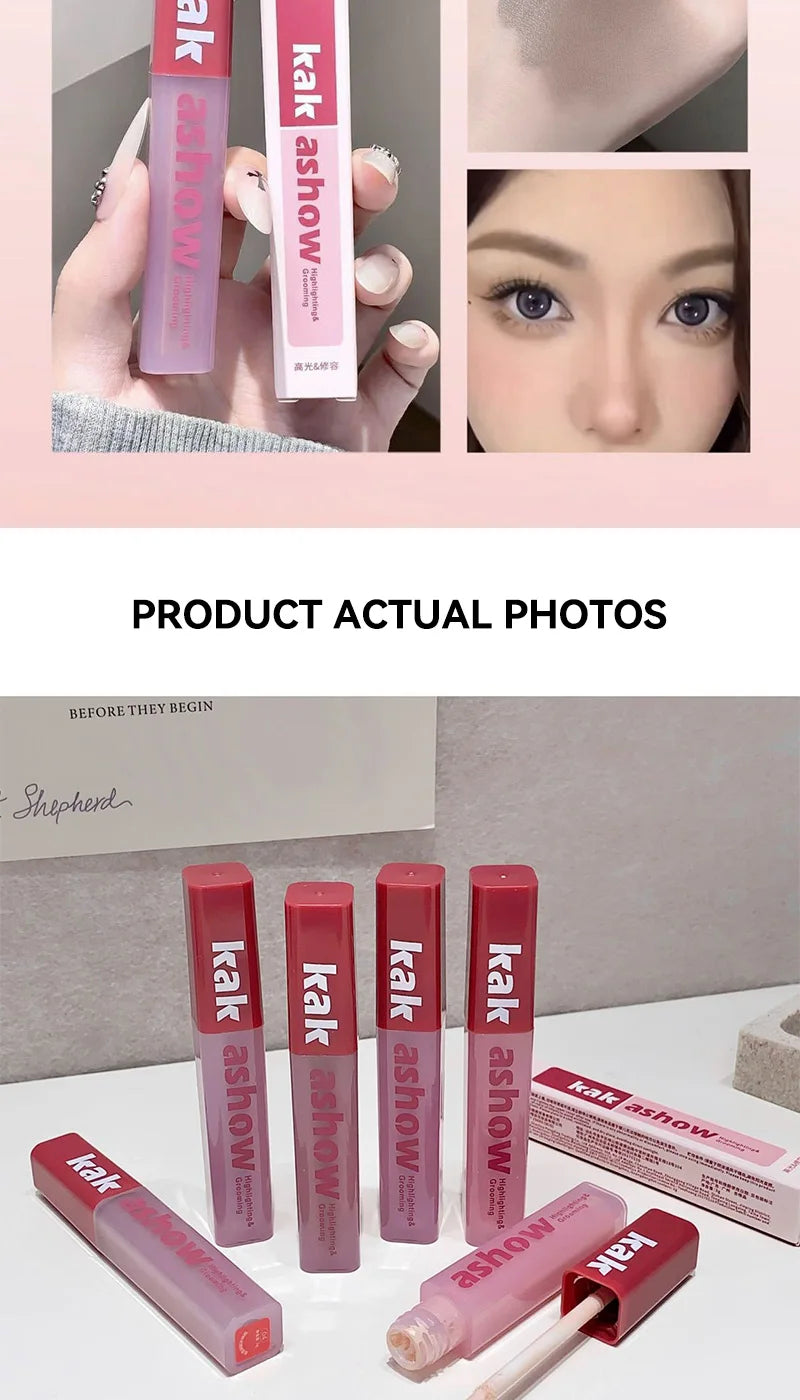 kakashow flawless beautification liquid, light and thin skin makeup, concealer highlights, natural makeup