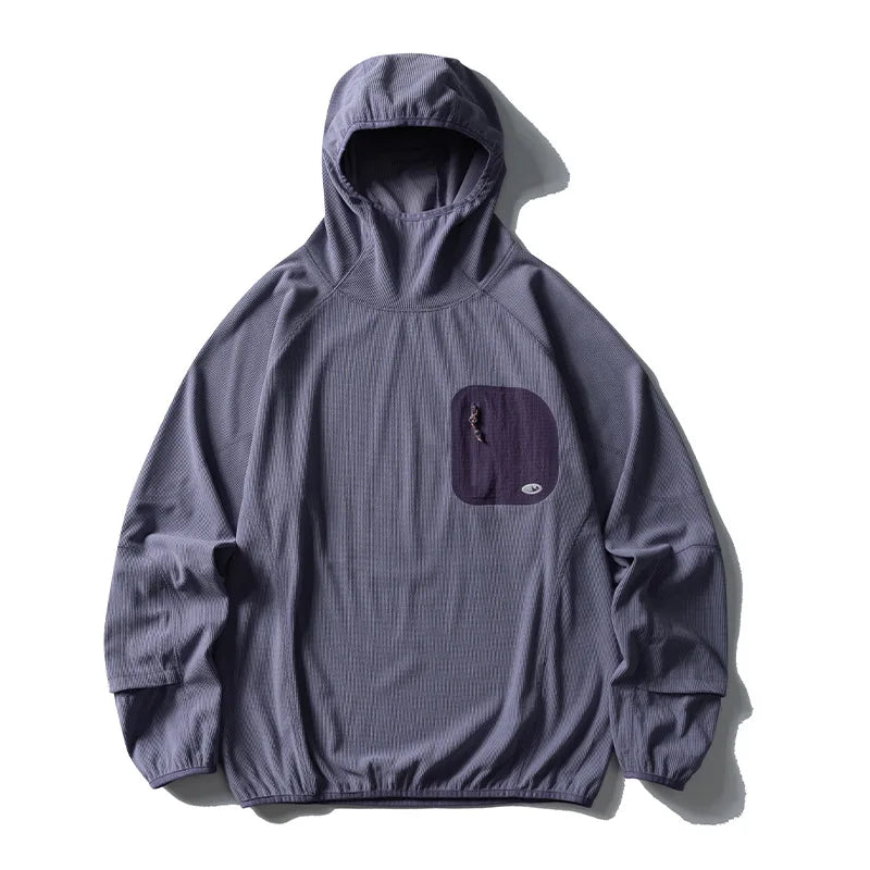 Outdoor Sports Lightweight Quick-Dry Hooded Fleece Training Top Unisex Design with Multiple Color Options Outdoor Camping Hoodie