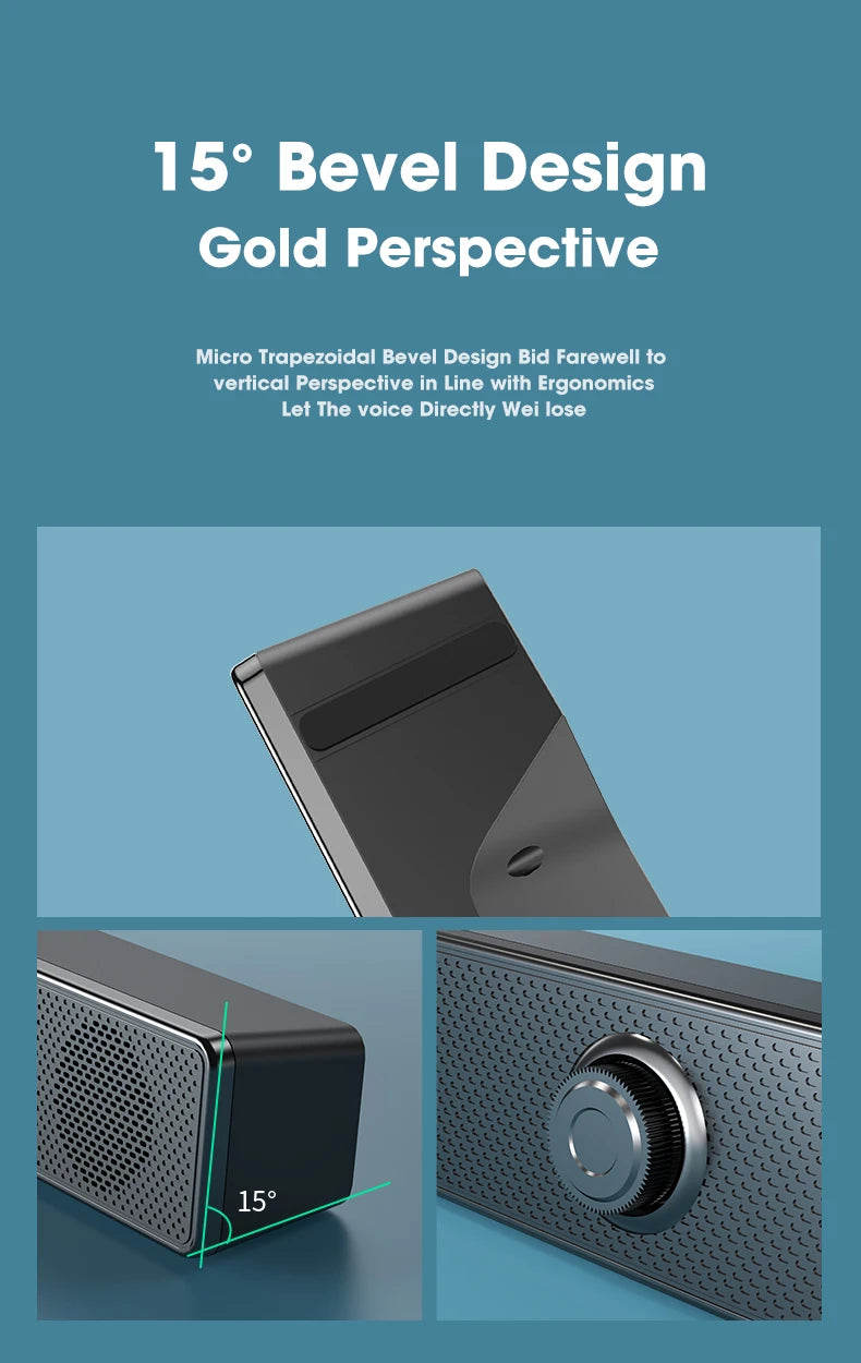 مكبر صوت محيطي بتقنية البلوتوث رباعي الأبعاد، نظام صوت المسرح المنزلي، شريط صوت للكمبيوتر، للتلفزيون، مضخم صوت سلكي، ستيريو، جهير قوي