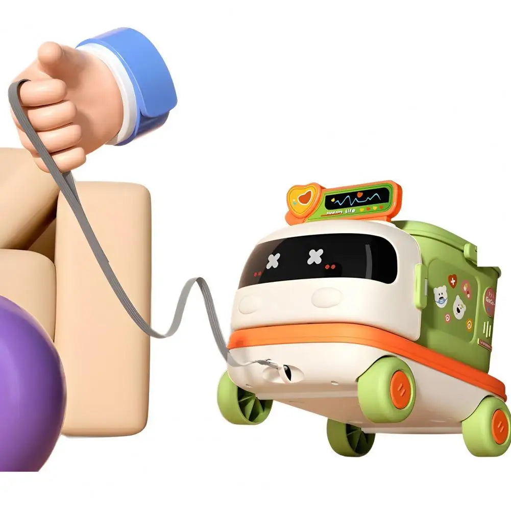 Kids Doctor Kitchen Makeup Toys for Girls Interactive Pretend Game Set Portable Foldable Storage Box Children Birthday Gifts