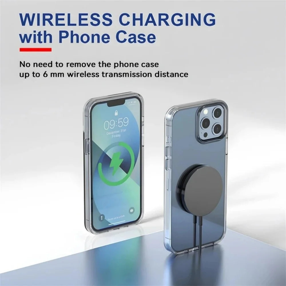 Magnetic Phone Wireless Charger Pad Desktop PD/USB Port Chargers Fast Charging for iPhone 16 15 14 13 12 Pro Max Airpods