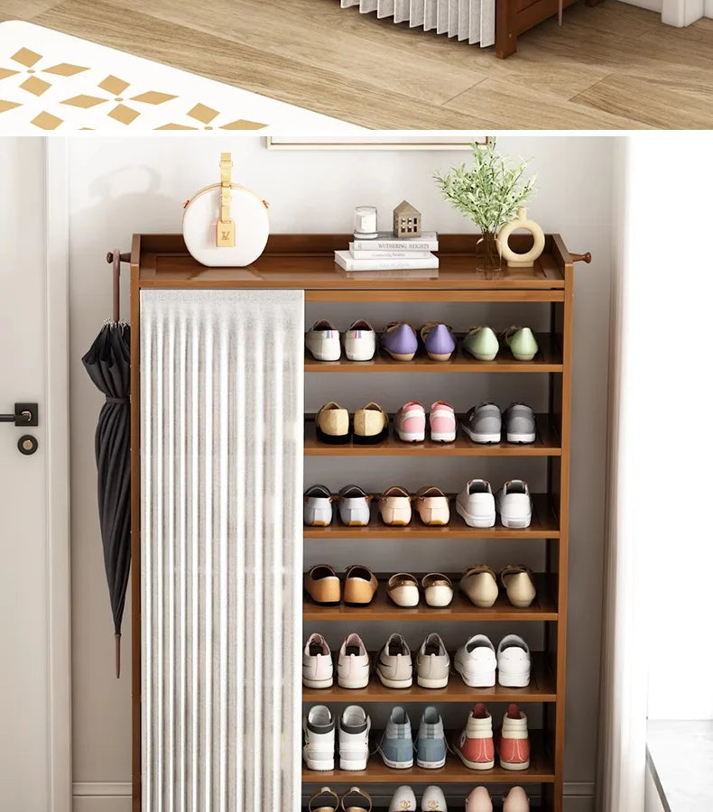 Household shoe cabinet, shoe storage rack, simple shelf, large-capacity shoe rack.