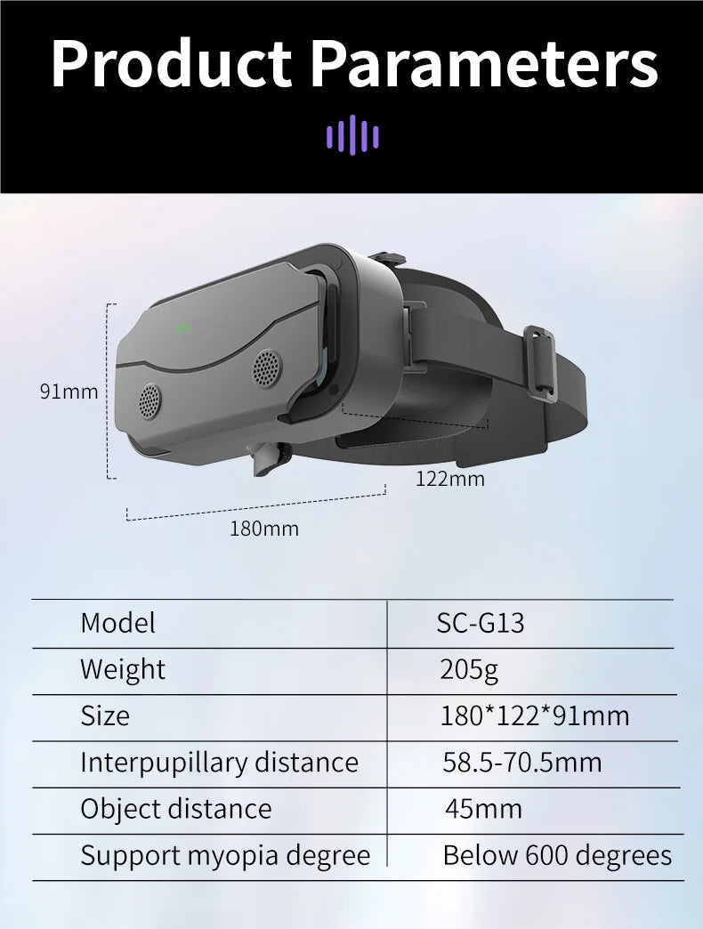 VR SHINECON 3D Glasses Virtual Reality Helmet Lenses Viar Goggles For Smartphones Mobile Goggle Game Accessory with Original Box
