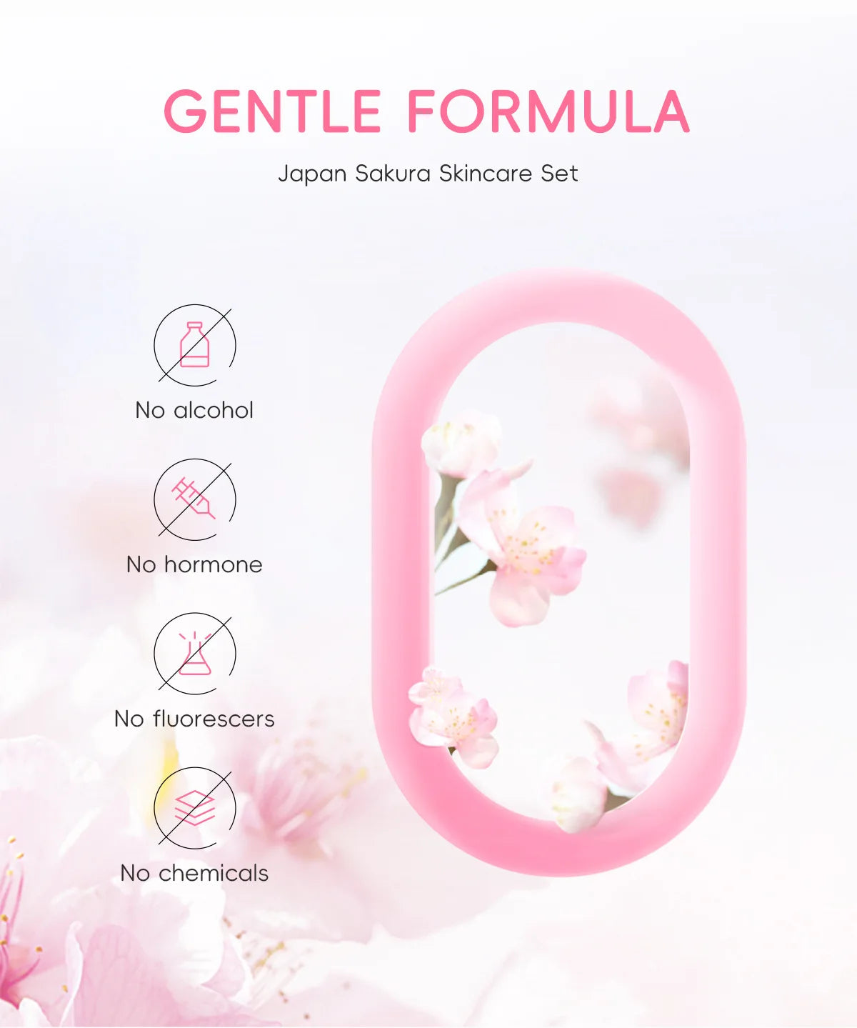 3pcs/set Sakura Skin Care Sets Face Cream Serum Eye Cream Face Beauty Products for Women Daily Moisturizing Skin Care Products