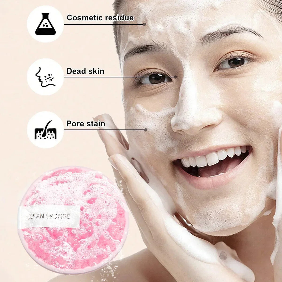 33pcs beauty set makeup kit  large and small beauty sponges for flawless makeup application and removal of makeup full set