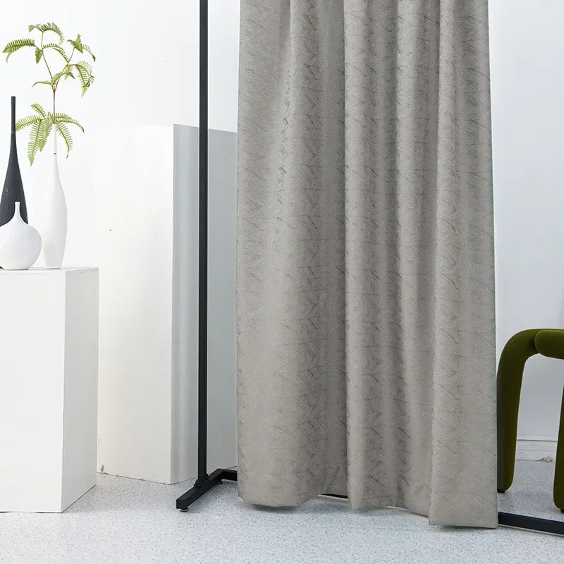 إرسال ستائر لغرفة المعيشة وغرفة الطعام وغرفة النوم وتصميم الإضاءة الفاخرة عالية الدقة من الجاكار المعتم عالي الجودة والحجم المخصص للديكور