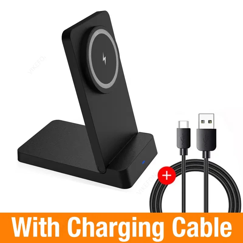 Magnetic 30W Wireless Charger Desktop Fast Charging Station Fold Smart Phone Holder Charge For Magsafe iPhone 16 15 14 13 12 Pro