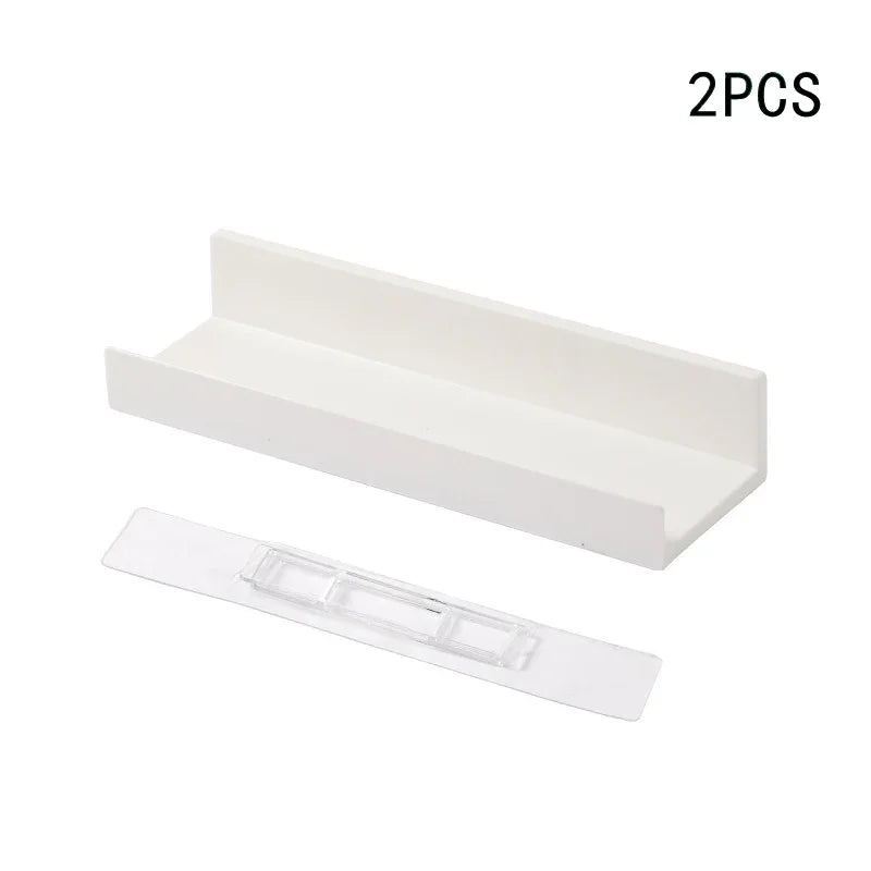 Bathroom Shelf Makeup Storage Organizer  Rack Self Adhesive No-drill Shelves Wall Shampoo Rack Shower Shelf