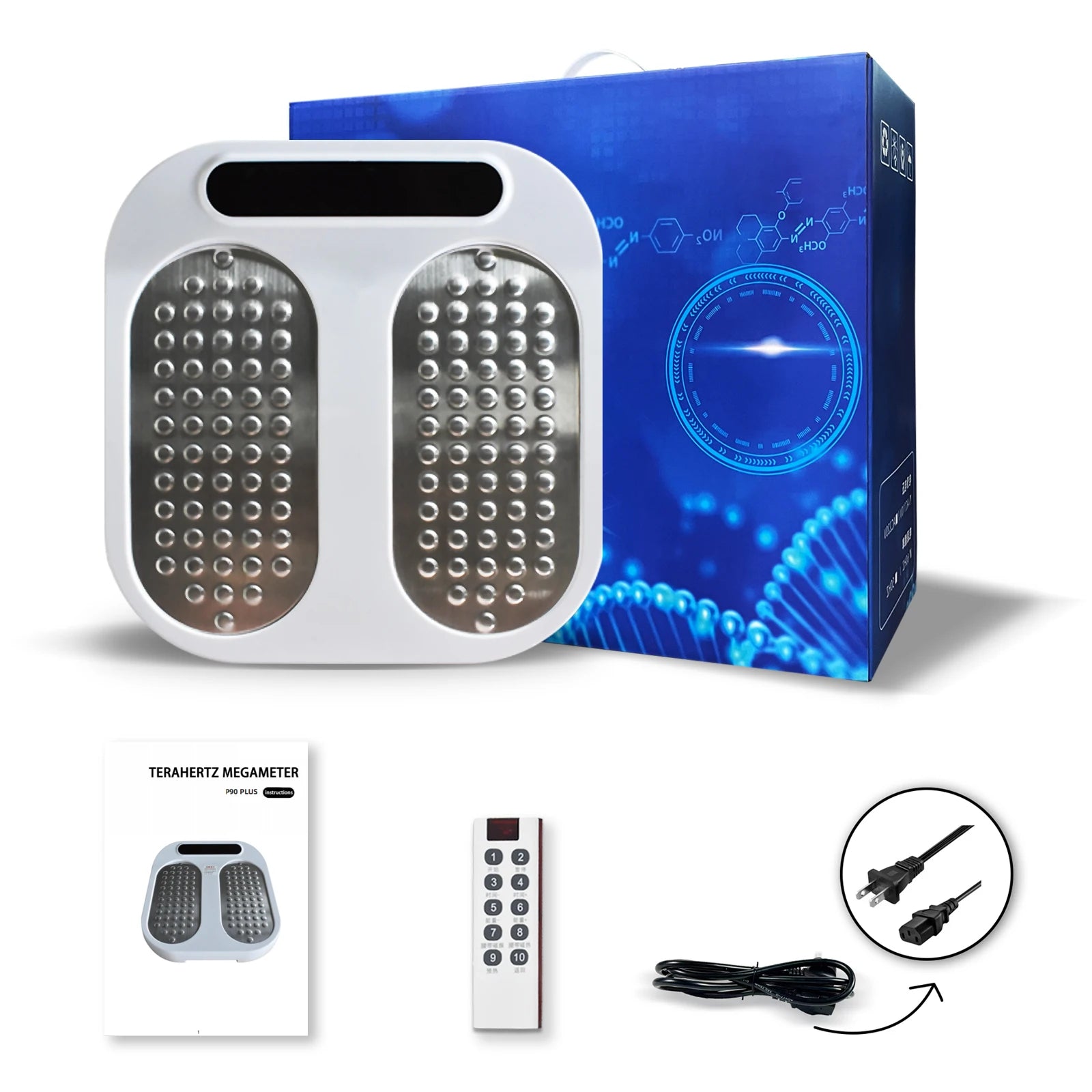 Upgrade P100 Terahertz Foot Therapy Machine Health Care Blood Circulation Foot Massage Meridian Apparatus for Personal Wellness