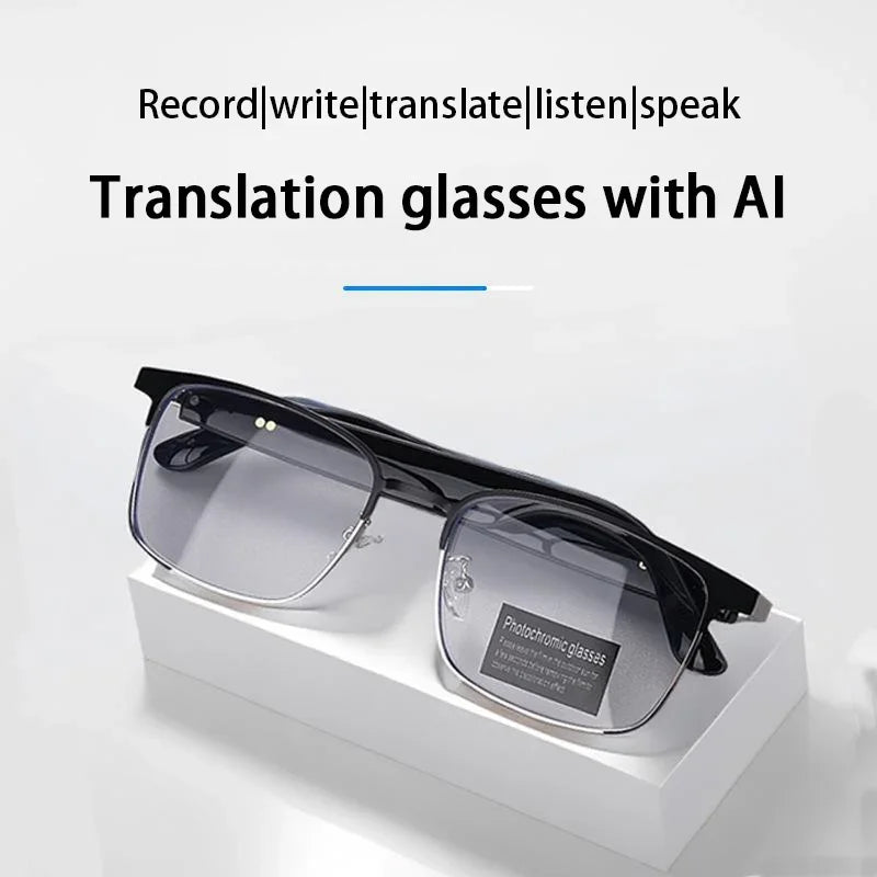 High-Tech AI Smart Glasses Translation 144Languages Real-time Wireless Bluetooth Headset For Simultaneous Interpretation