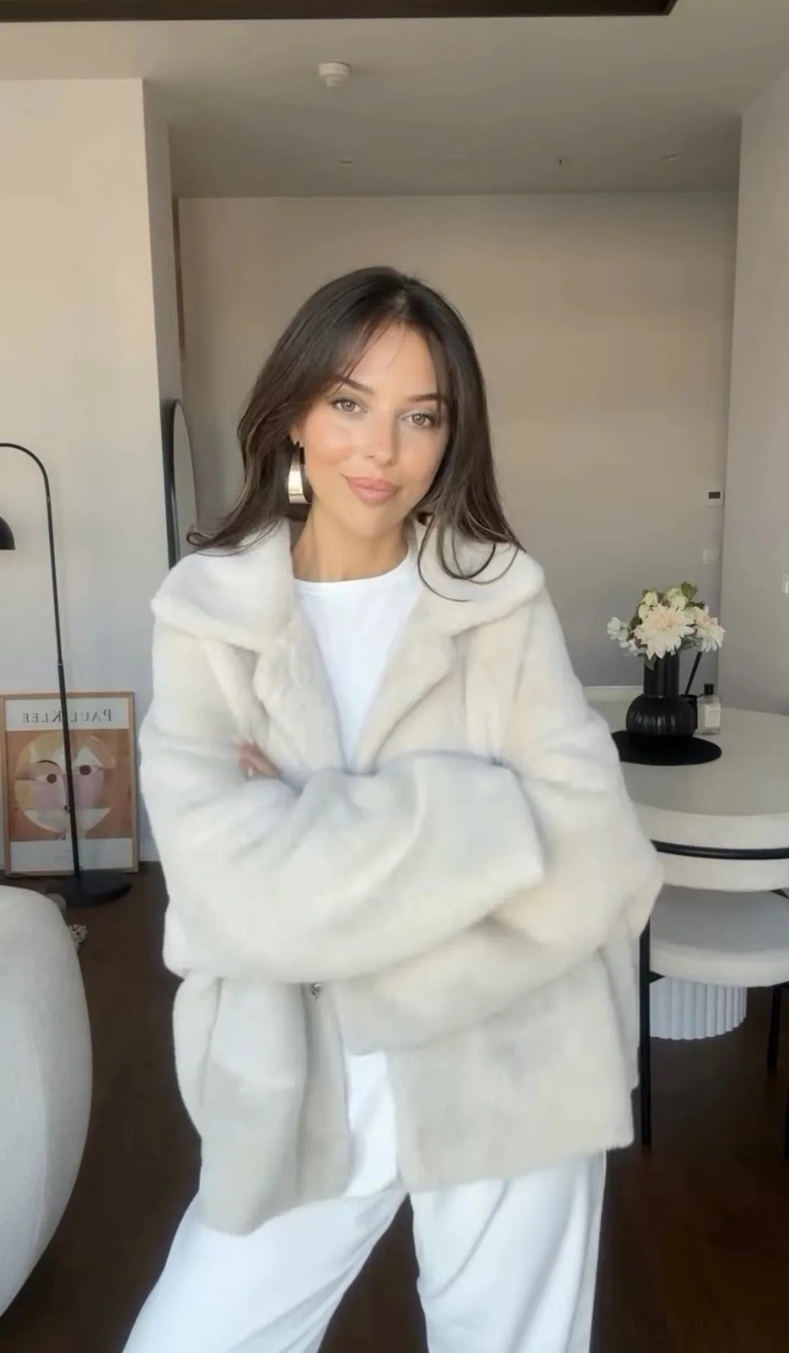 Women's Woolen Coat Fashionable Loose Furry Temperament High-end Soft Glutinous Autumn and Winter New Item SwiftNest