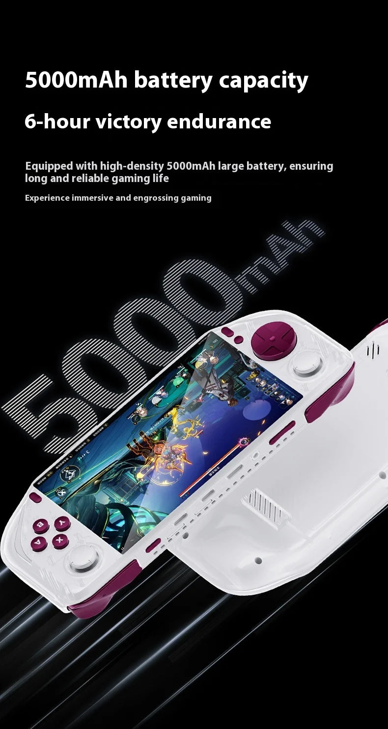 2025 Edition   Android E6 Max Handheld Console - 5" 32-Point Touch Screen with 5G Dual-Band, Portable Gaming Device for Fans  ﻿